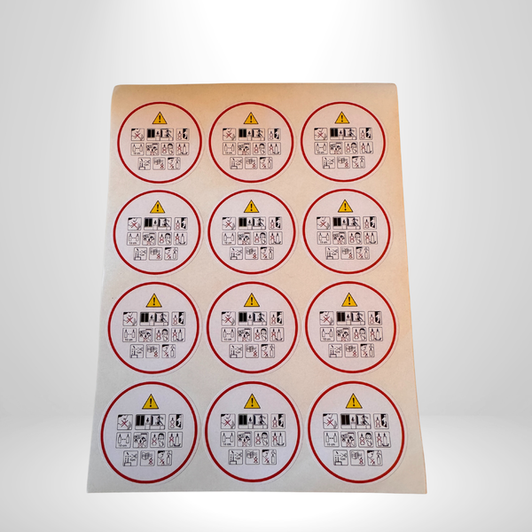 מדבקות אזהרה לנרות