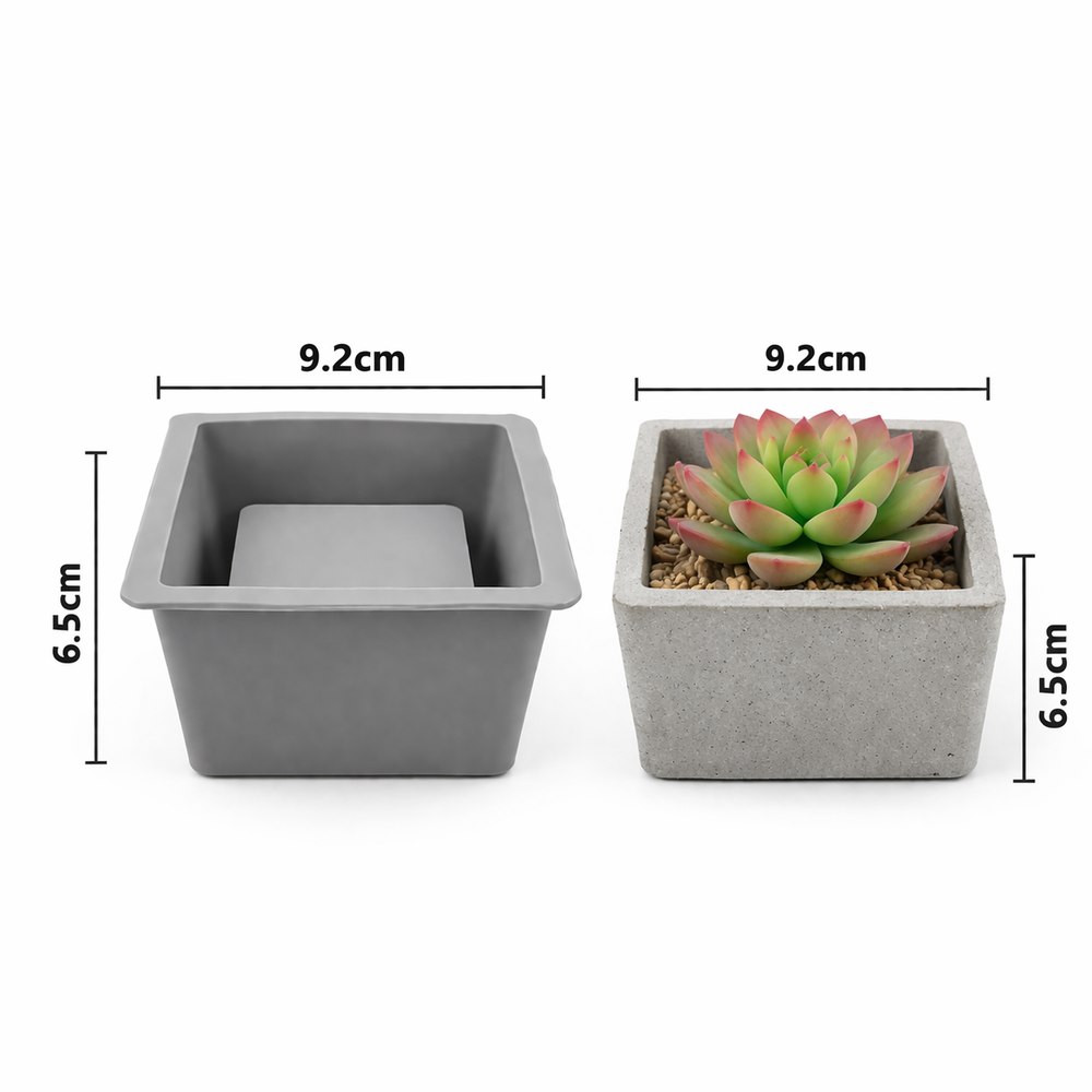 תבנית סיליקון - כלי לעציץ ריבוע